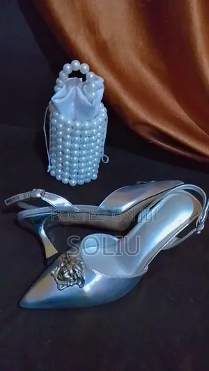 Heel Footwear Beaded Bag
