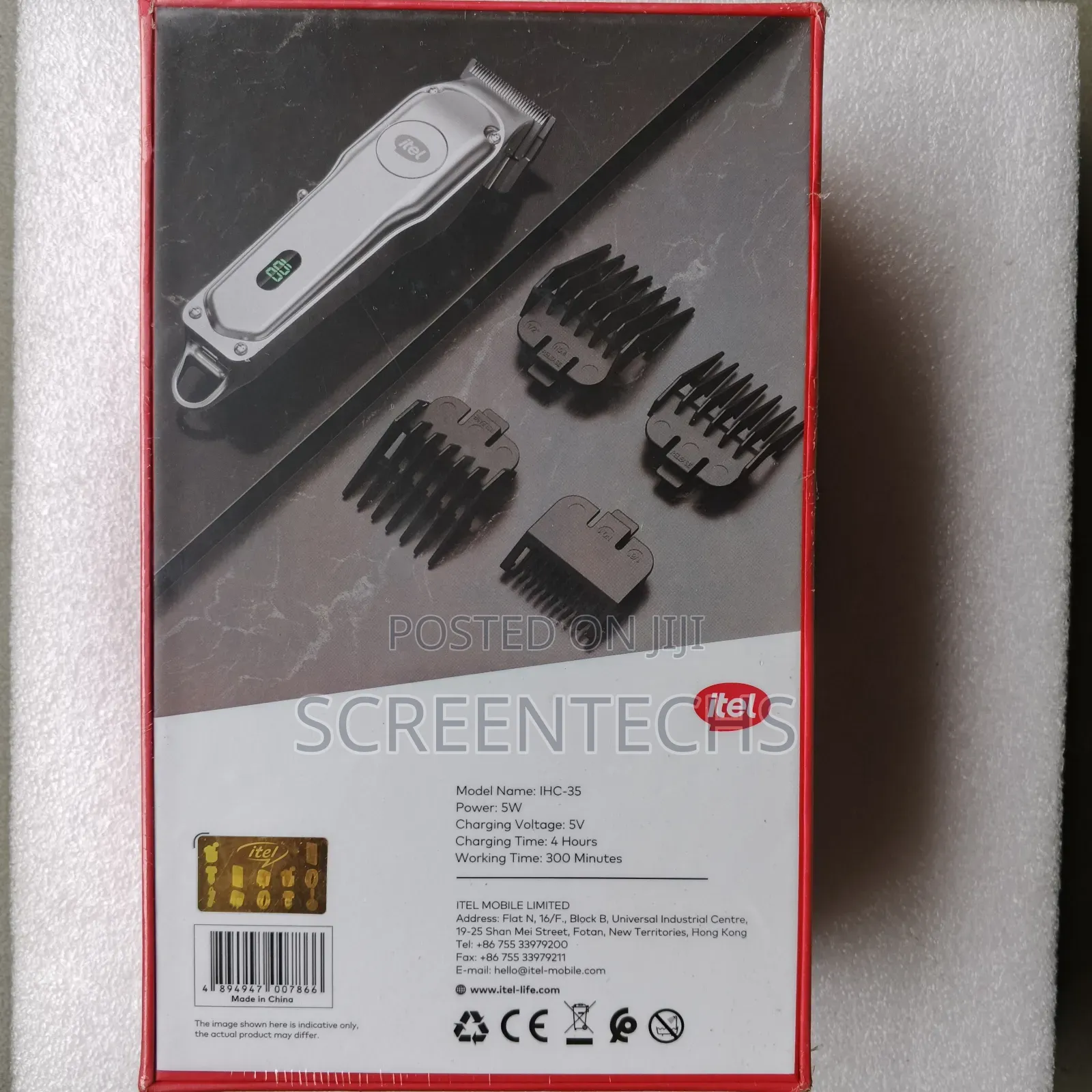 Itel Hair Clipper Classic 3 Rechargeable Clipper
