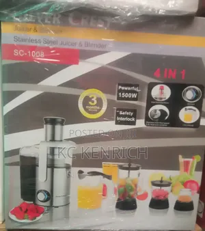 Silvercrest Stainless Steel Juicer and Blender