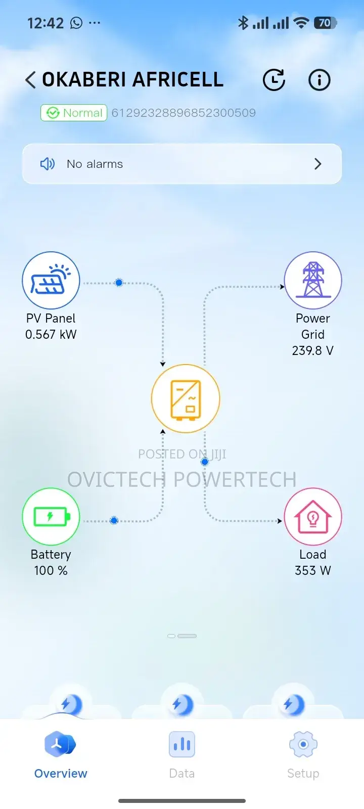Deye 5.12kwh Lithium+ 6.2kva Solar System