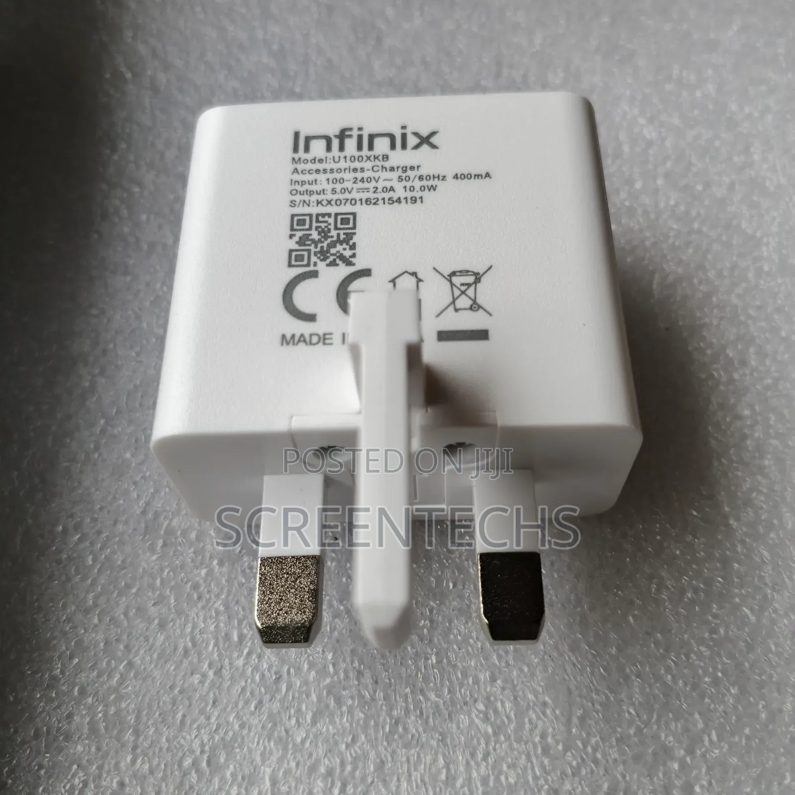 Original Infinix Charger Xc08 Usb - To Micro Usb
