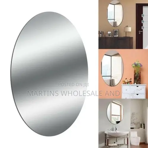 Self-adhesive Acrylic Oval Mirror Sticker Designed For Wall Decor