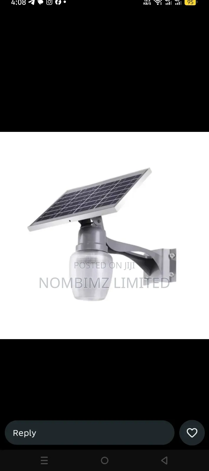 All in One Solar Wall Lamp/Gate Lamp