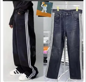 Trendy Streetwear Denim Pants