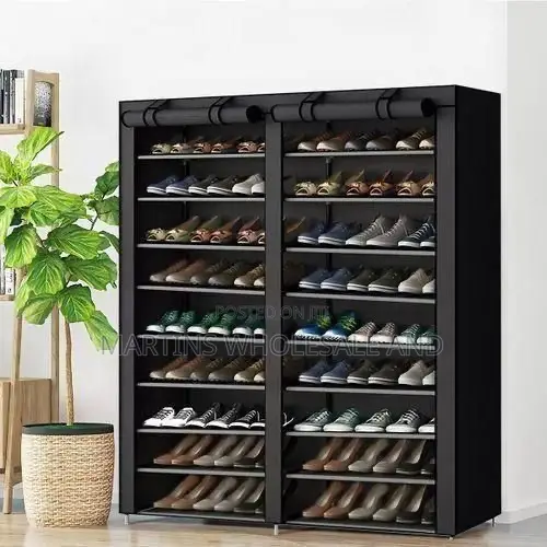 Double 10-Tier Shoe Rack Organizer