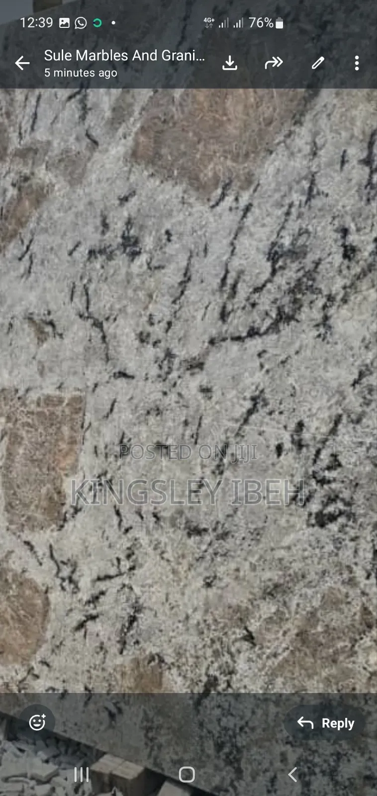 Ivory Red Granite Marble Slab