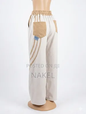 Boho-Chic Corduroy Patchwork Sweatpants