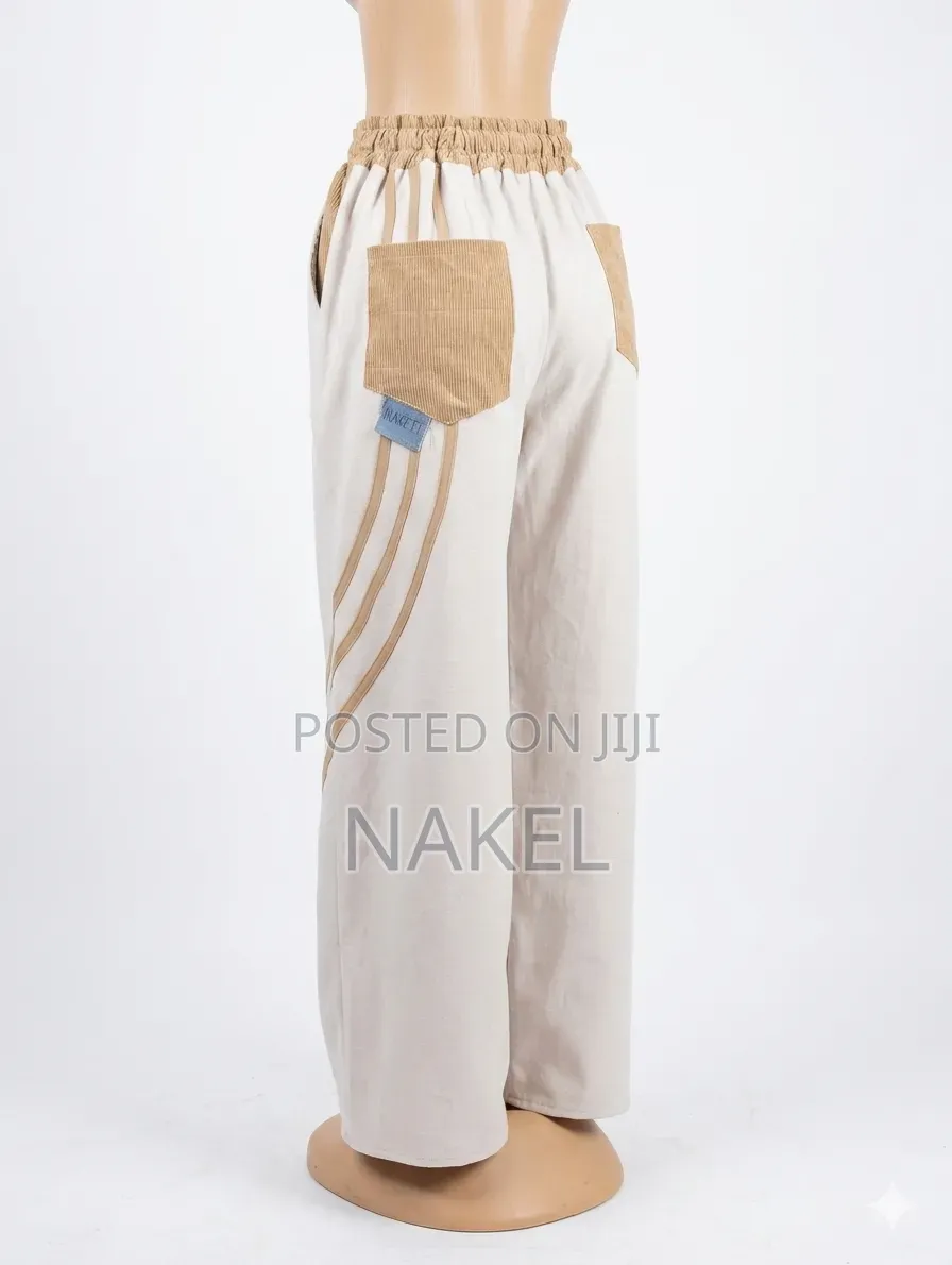 Boho-Chic Corduroy Patchwork Sweatpants