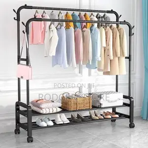 60kg Multifunctional Cloth Rack Available in White and Black
