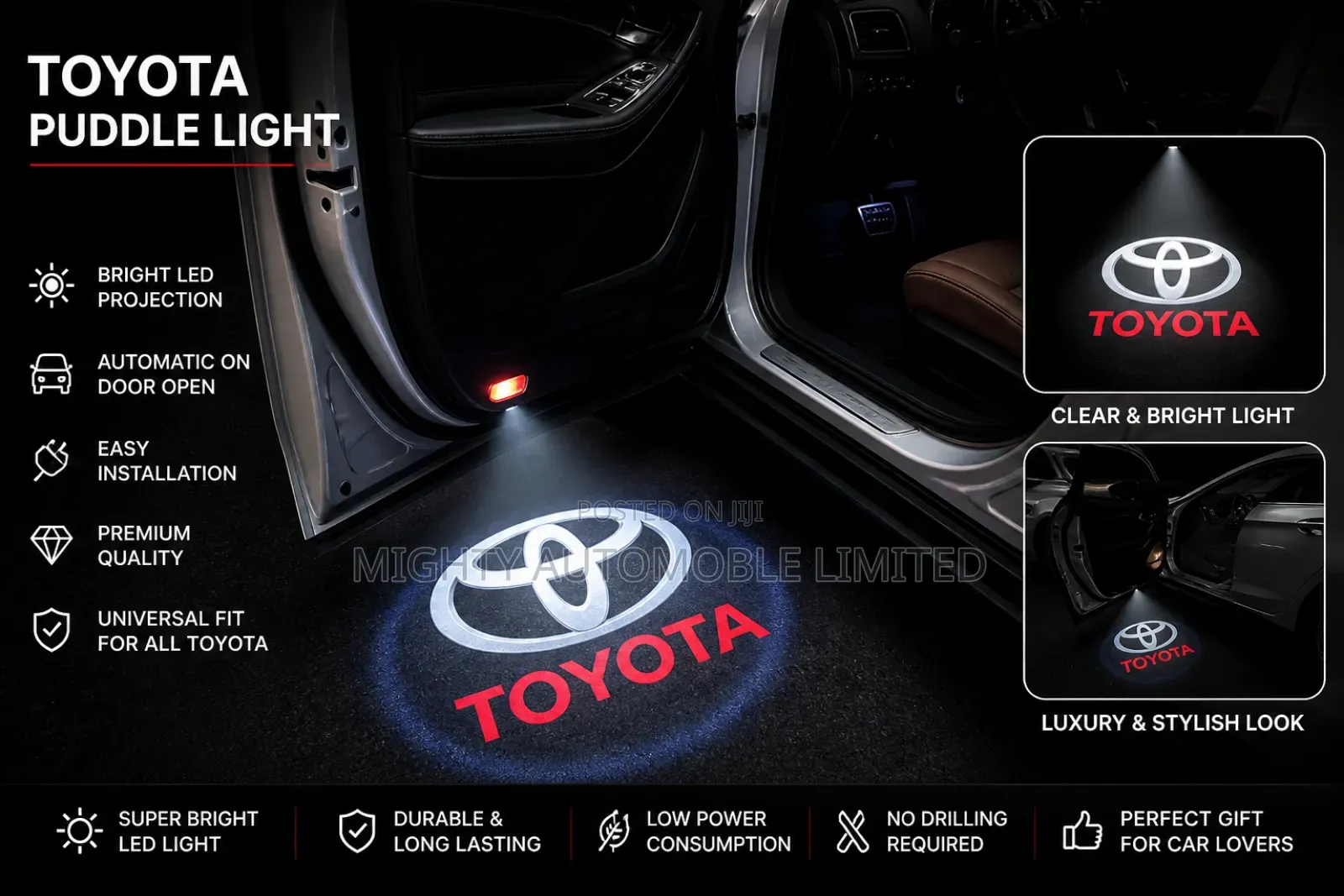 Luxury Led Car Puddle Light – Upgrade Your Car Style