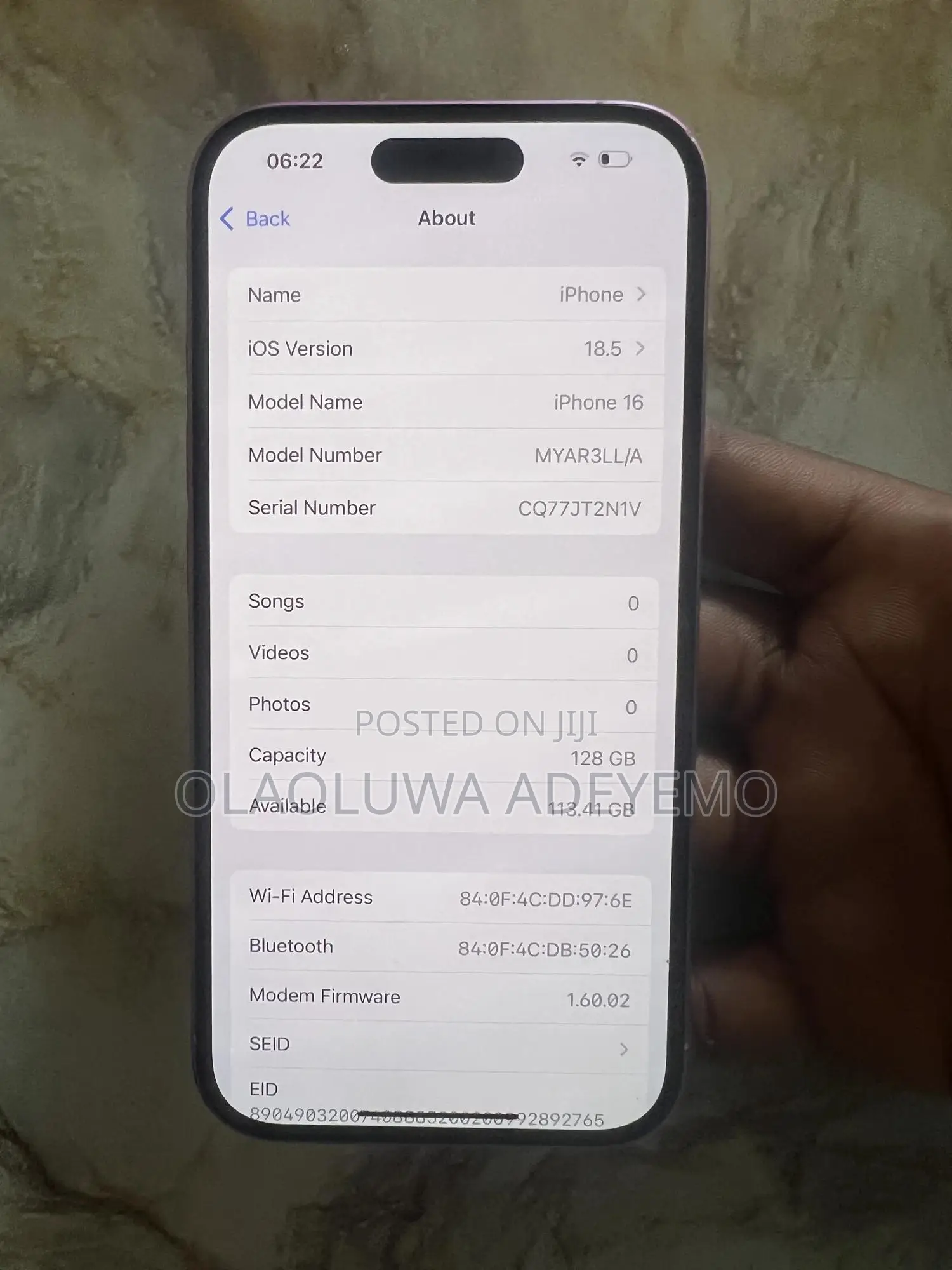 Apple iPhone 16 128 GB Pink