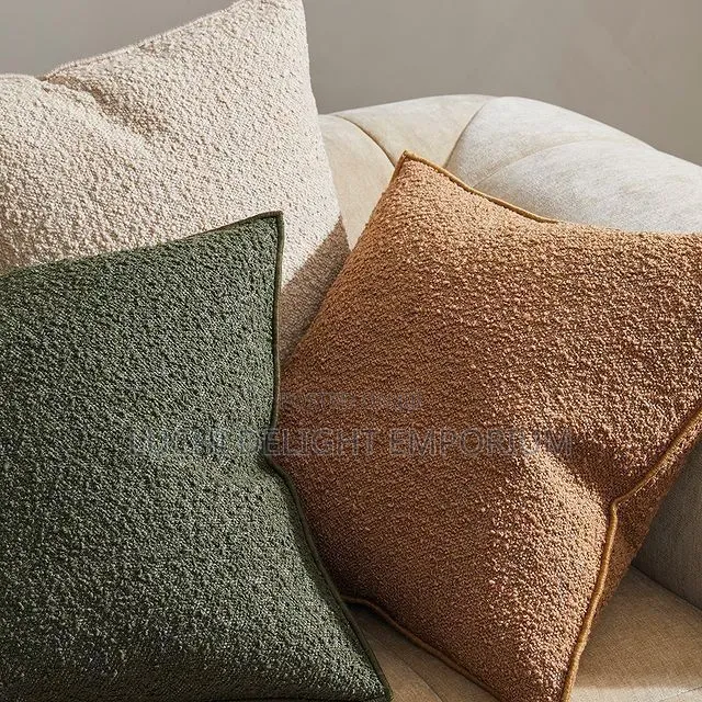 Luxury Bouclé Throw Pillows -2 Pics