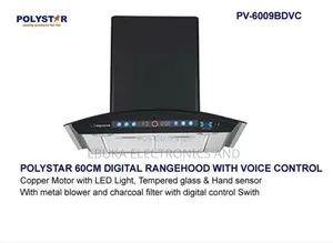 Polystar 60cm Digital Range Hoodoice With Voice Control Is Available