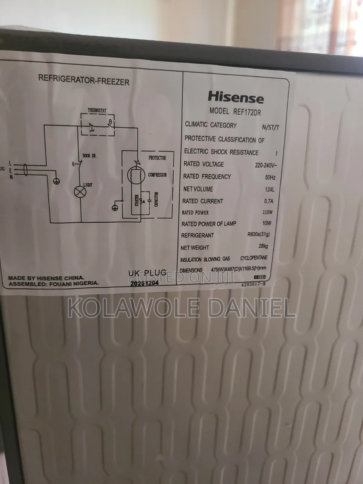 Hisense Fridge