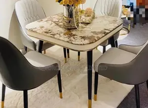 4-seater Luxury Marble Dining Table Set
