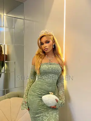 Green Birthday Dress and Crown