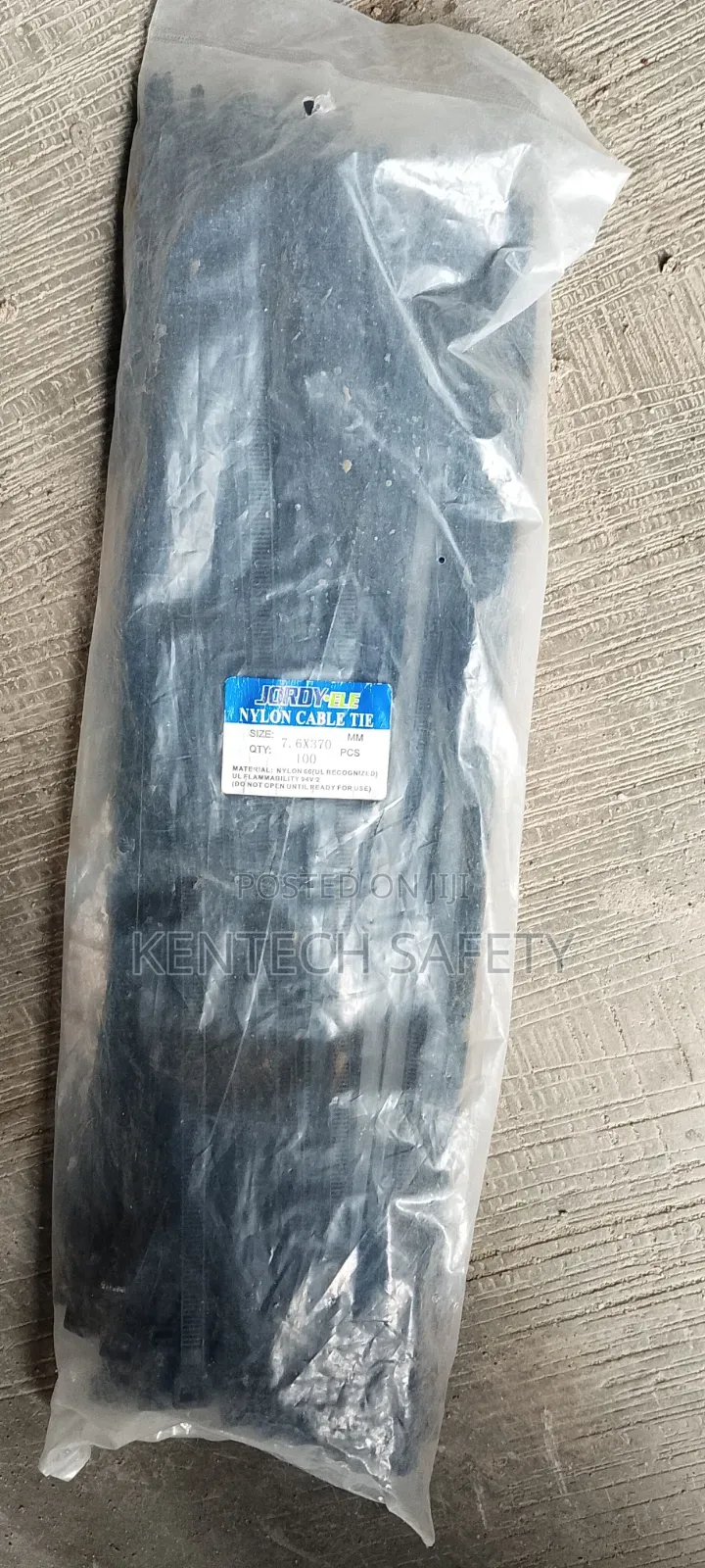 Nylon Cable Tie 7.6x370mm 100pcs in Pack
