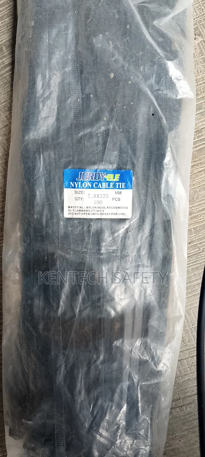 Nylon Cable Tie 7.6x370mm 100pcs in Pack