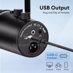 Dynamic Podcast Microphone XLR/Usb Echo Adjustable Noise Cancellation