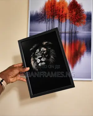 Luxury Lion Wall Frame A4 A3 Abuja