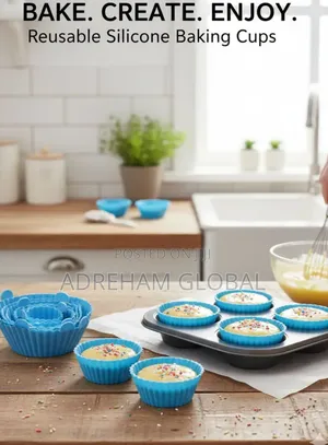6 In 1 Reusable Silicone Baking Cups/Airfryer Liner