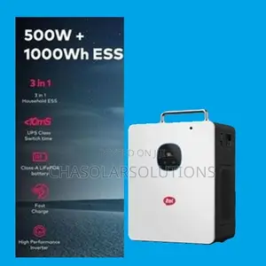 Itel 500w Inverter Power Tank + 1kwh Lifepo4 Battery All-in-One Solar