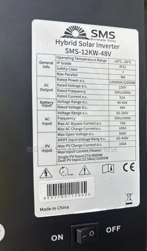 12kva 48v SMS Hybrid Inverter