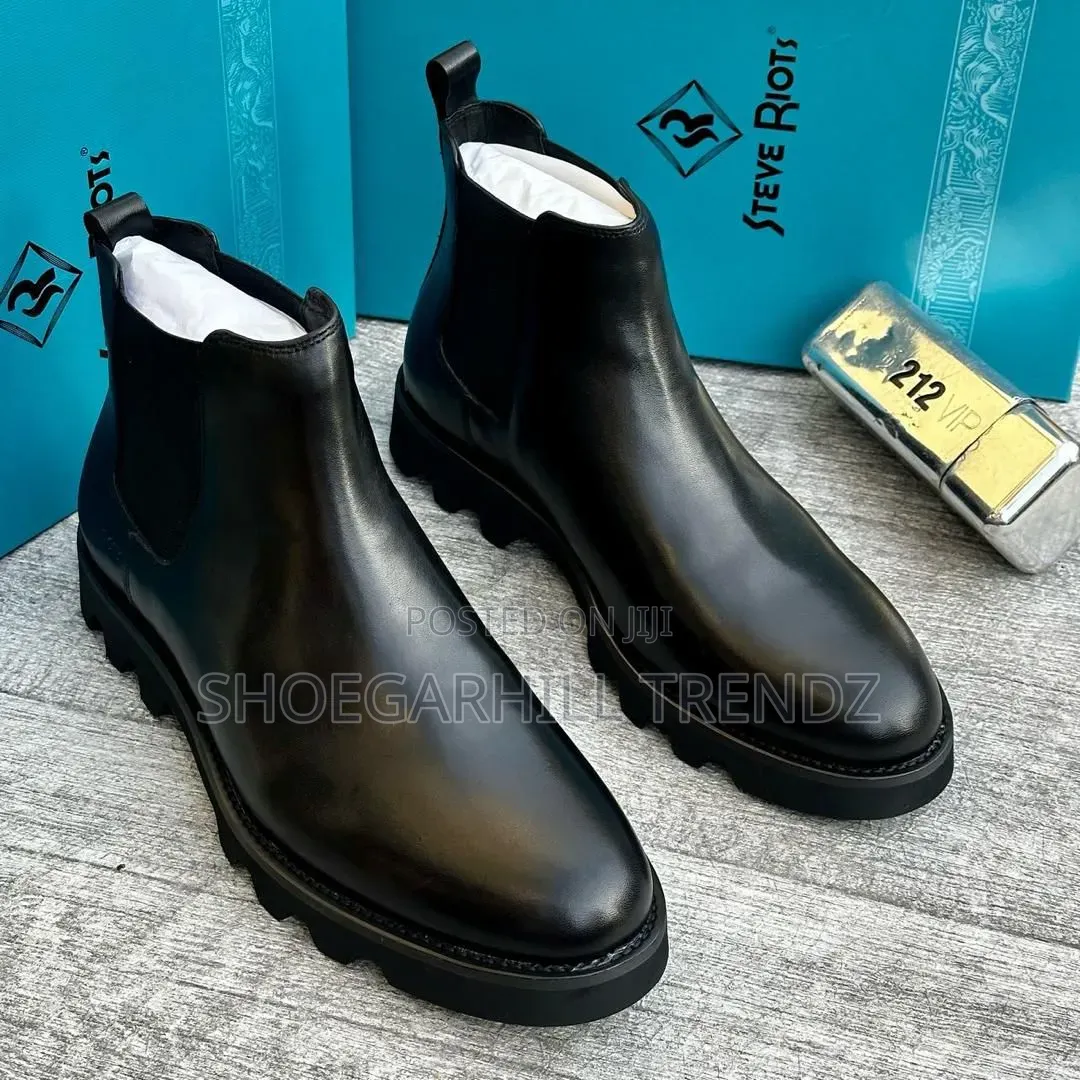 Steve Riots Mens Leather Ankle Boot