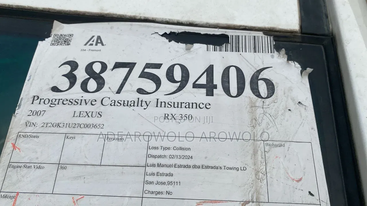 Lexus RX 350 2007 White