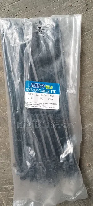 Black Cable Ties Long and Thick 4.8mmx200mm