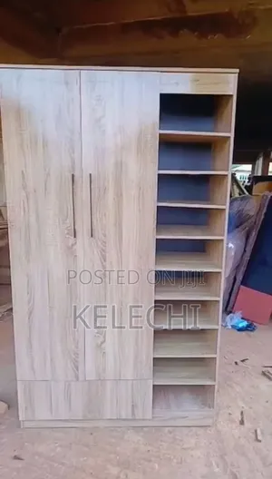 Wardrobe With Shoe Rack and Drawer