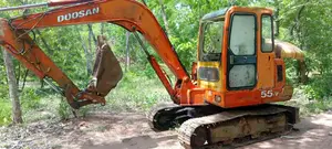 Doosan Solar 55v Mini Excavator With Hammer Line