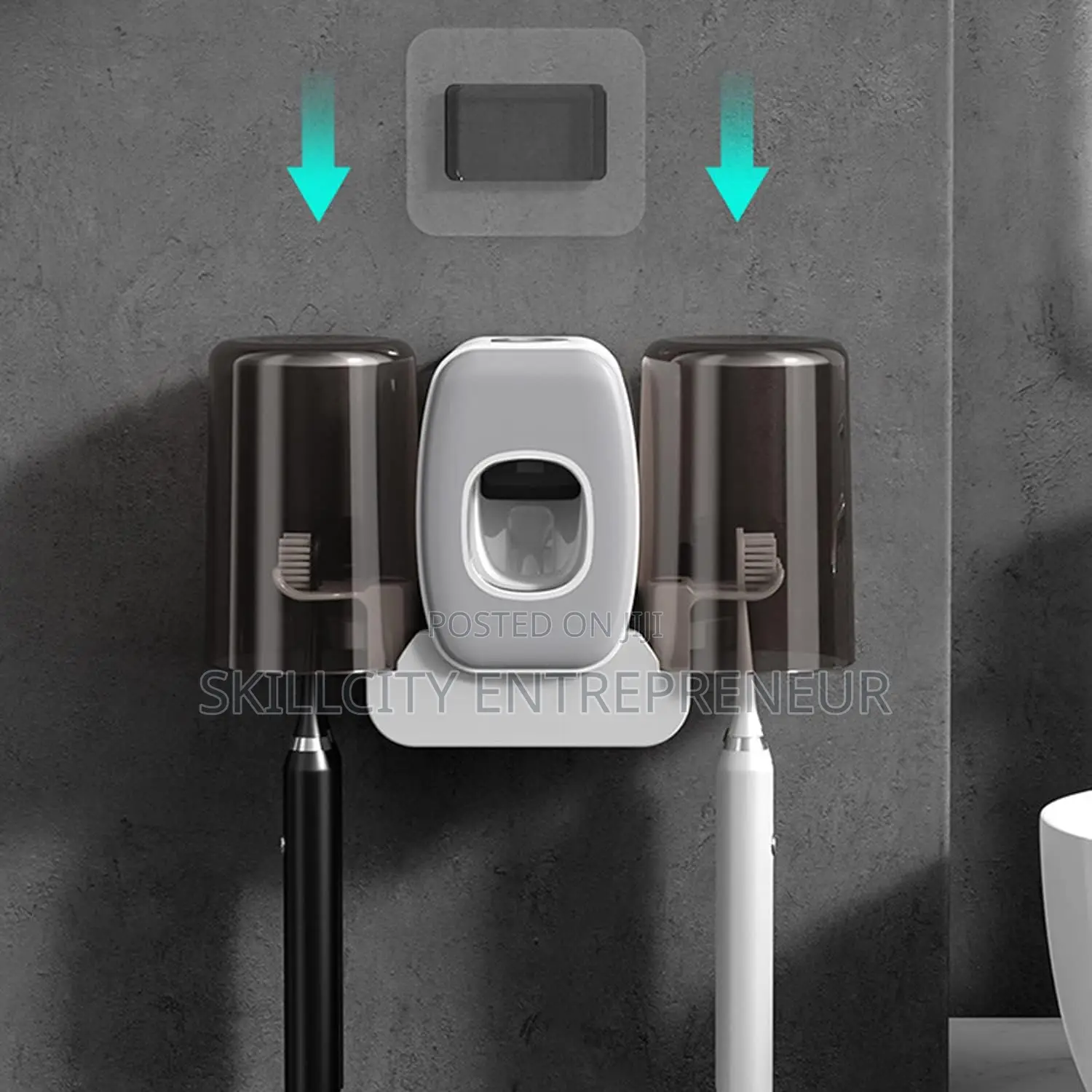 Multifunctional Toothbrush Holder With Toothpaste Dispenser
