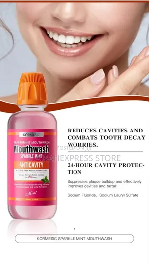 Mint Mouthwash. Large Size (520ml)
