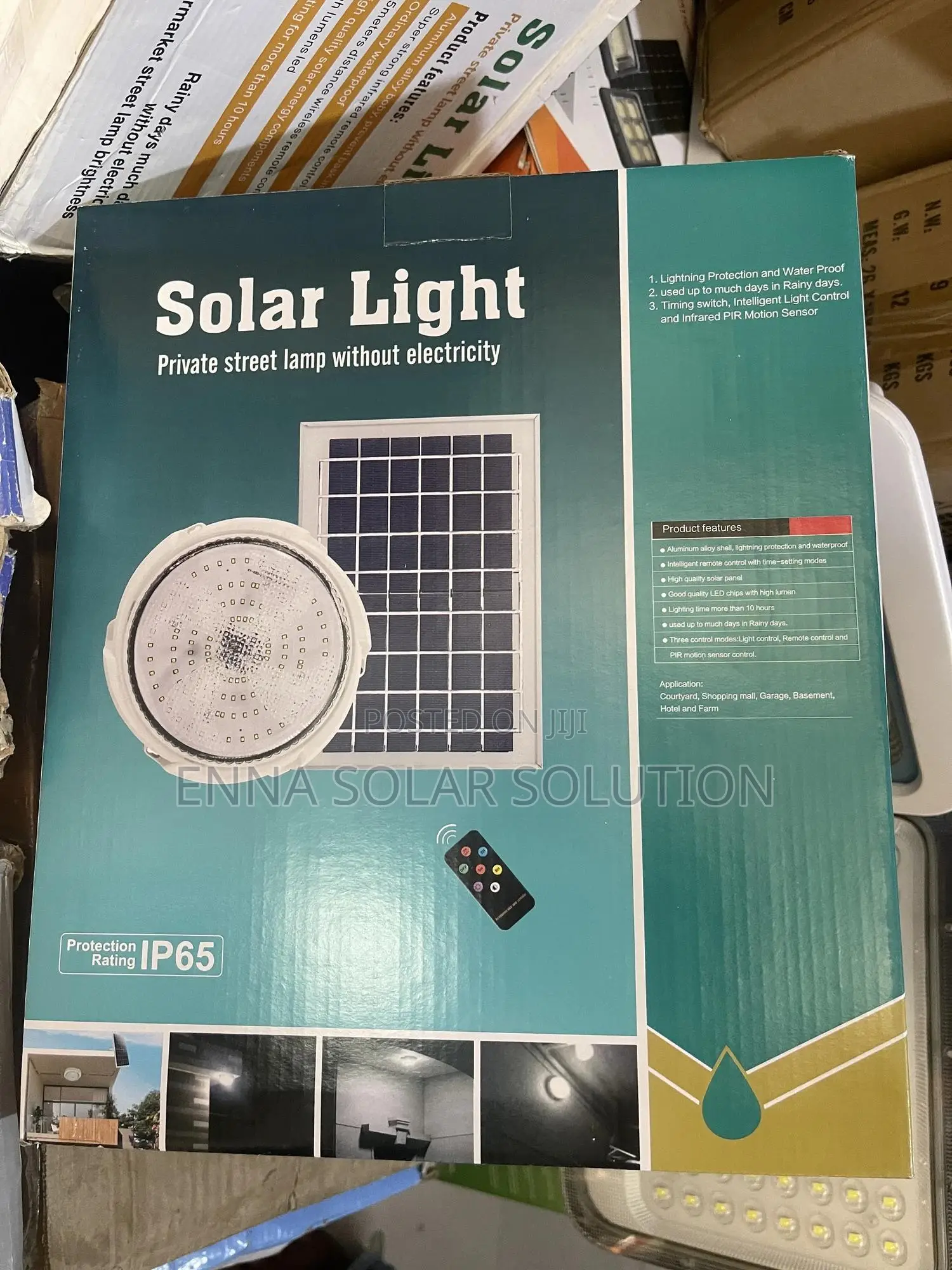 Solar Ceiling Light, Street Lamp With Panel