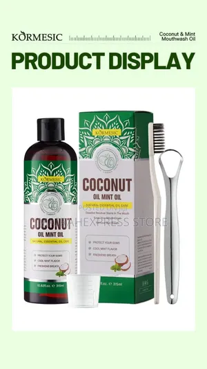 Mint Oil-Pulling Whitening Mouthwash Oil 315ml.