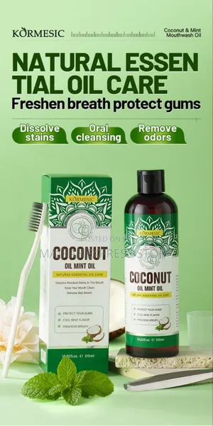 Mint Oil-Pulling Whitening Mouthwash Oil 315ml.