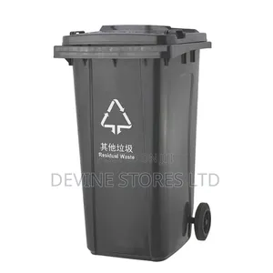 240l Industrial Waste Bin (Black)