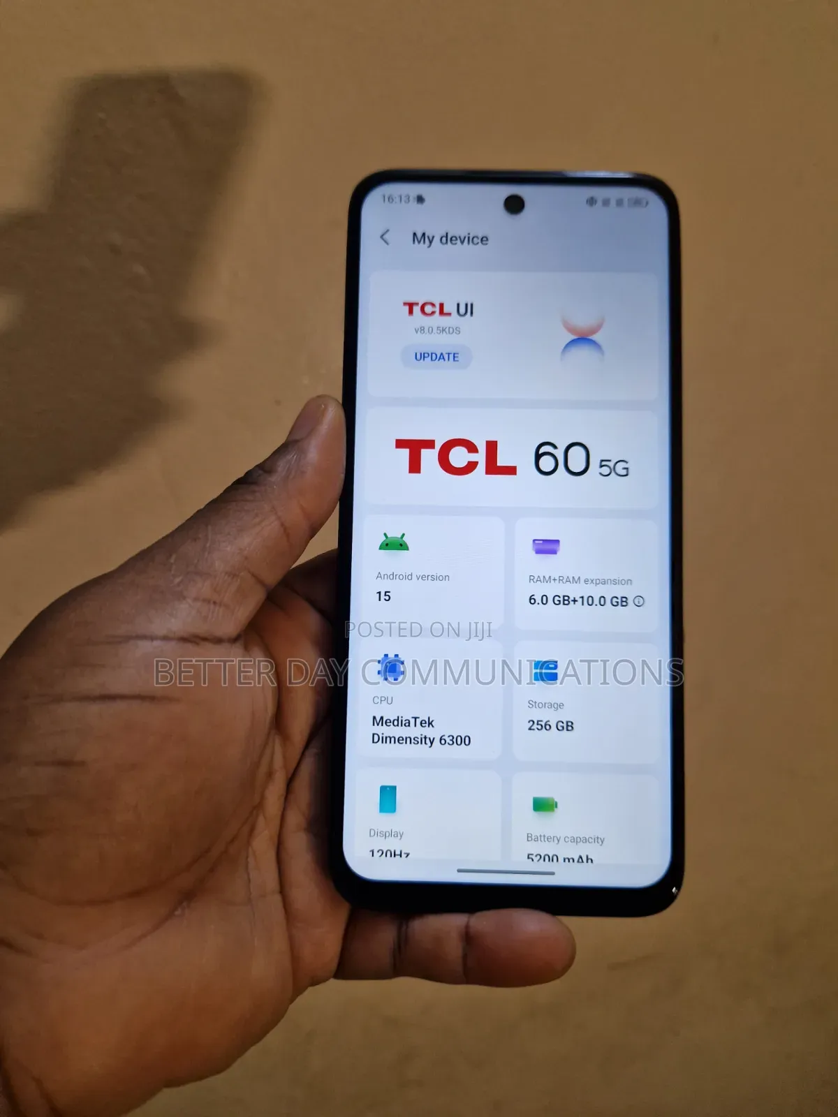 TCL 60 5G 256 GB Black