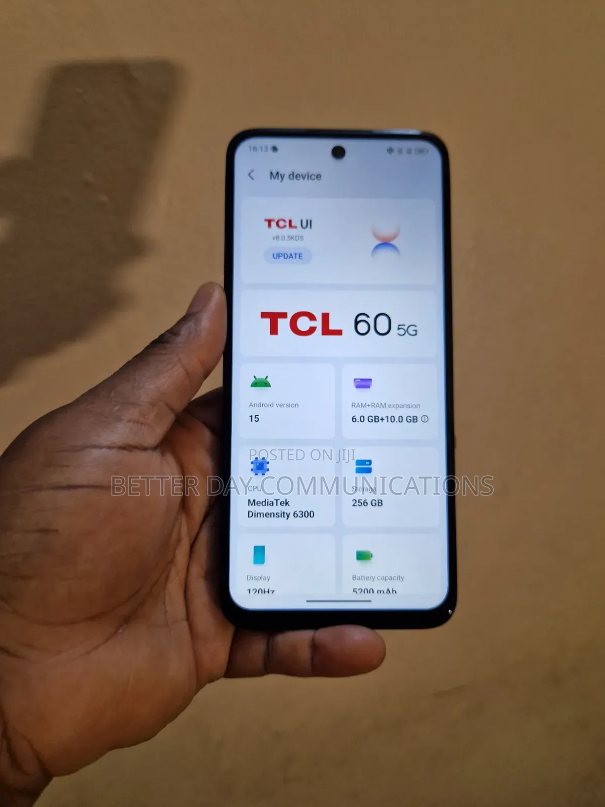 TCL 60 5G 256 GB Black