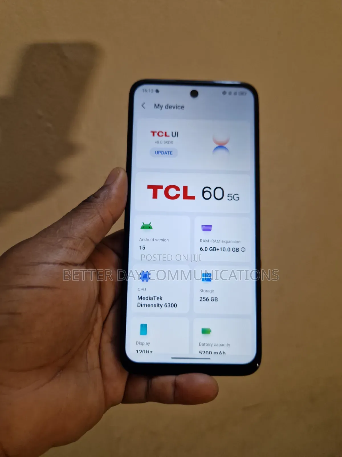 TCL 60 5G 256 GB Black