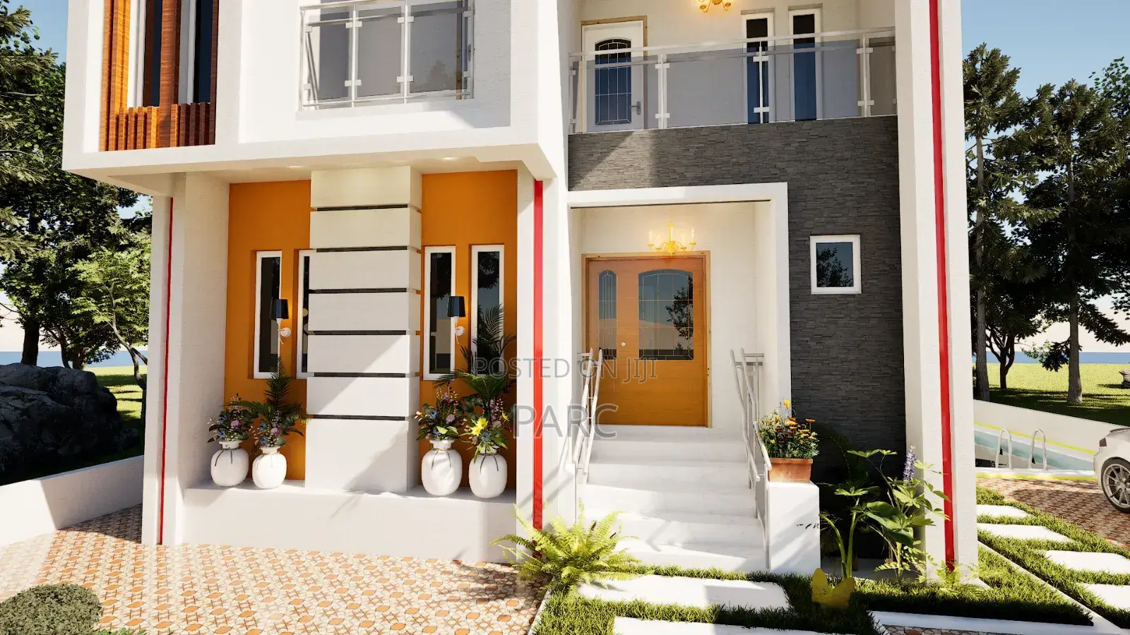 5 Bedroom Duplex Architectural Building Plan