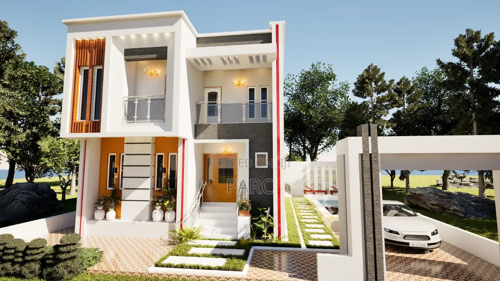5 Bedroom Duplex Architectural Building Plan