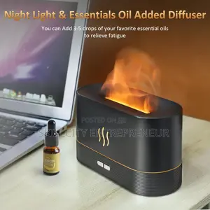 7 Flame Colors Noiseless Essential Oil Diffuser