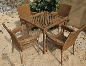 A Set of Big Rattan Gold Colour
