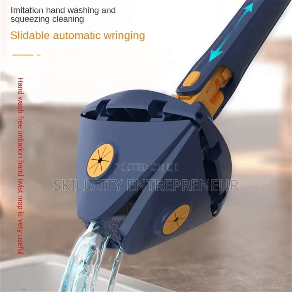 Microfiber Triangular Twist Water Mop