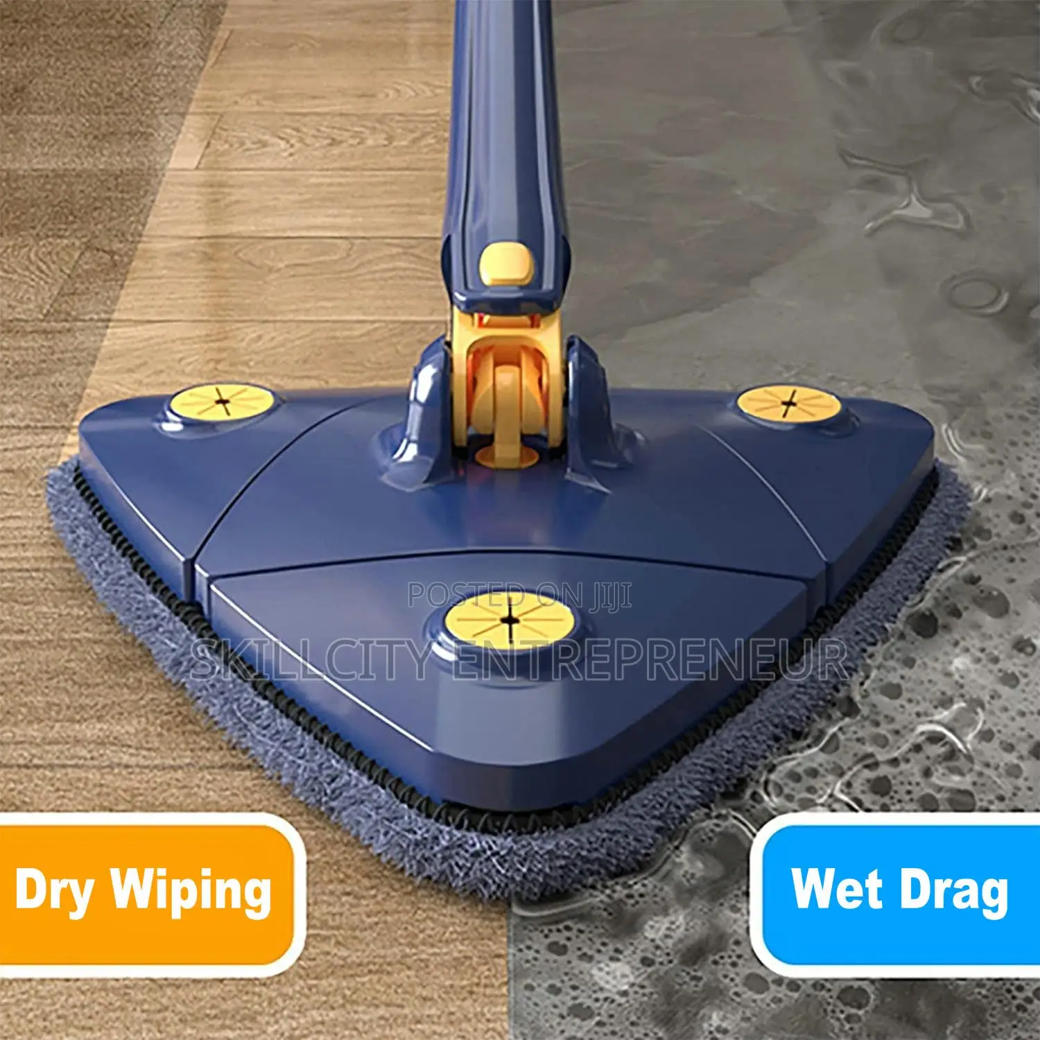 Microfiber Triangular Twist Water Mop