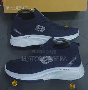 Skechers Blue Slip-on Sneakers.