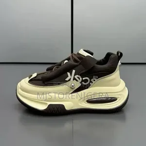 Chunky Sneakers for Men Featuring a Thick Platform Sole