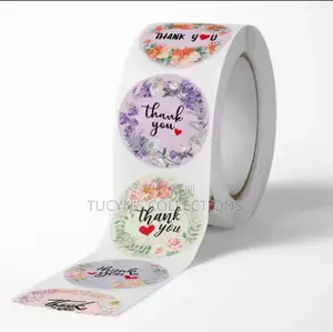 Floral Thank You Sticker